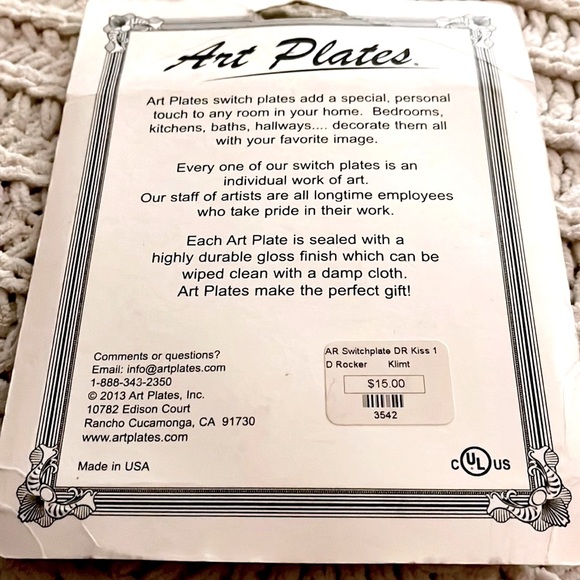 ❣️Gustav Klimt The Kiss Painting Printed Artistic Electrical Plate Home Office❣️ - Picture 6 of 6